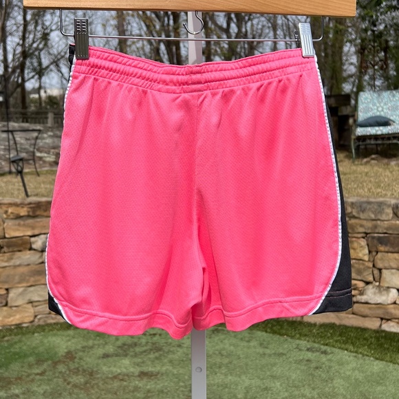 Nike Womens' Pink Shorts with Black Sides - Picture 2 of 15